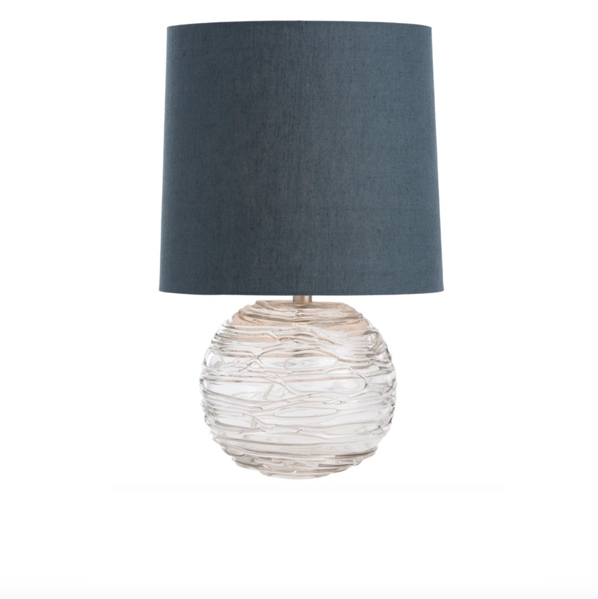 Luxury textured Glass vase lamp from Luxuria London