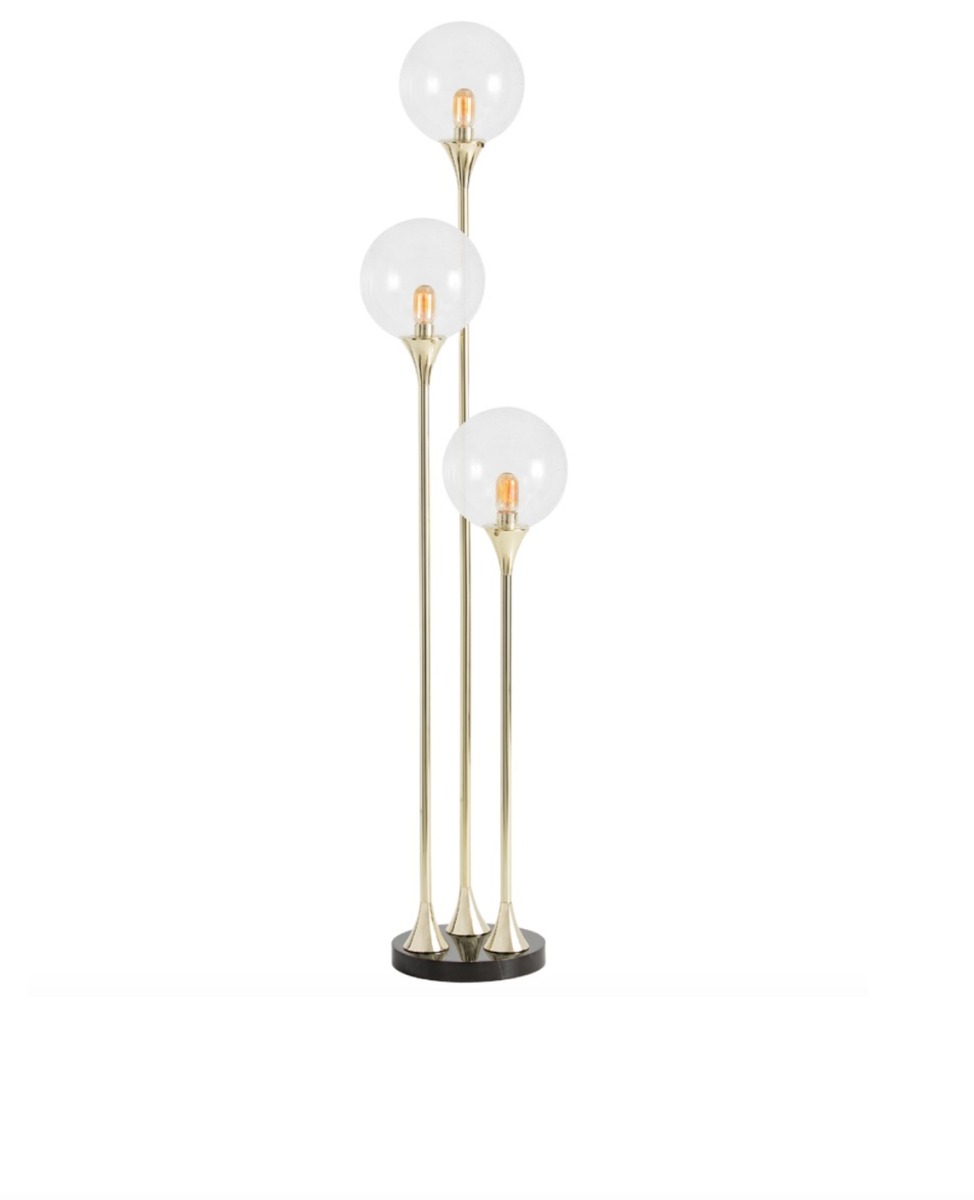 Luxury floor lamp with multiple glass bulbs at luxuria london