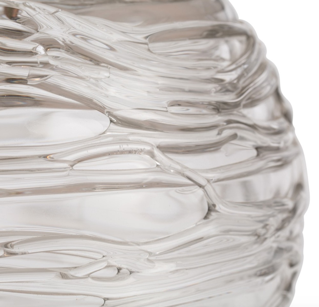 Luxury textured Glass vase lamp from Luxuria London