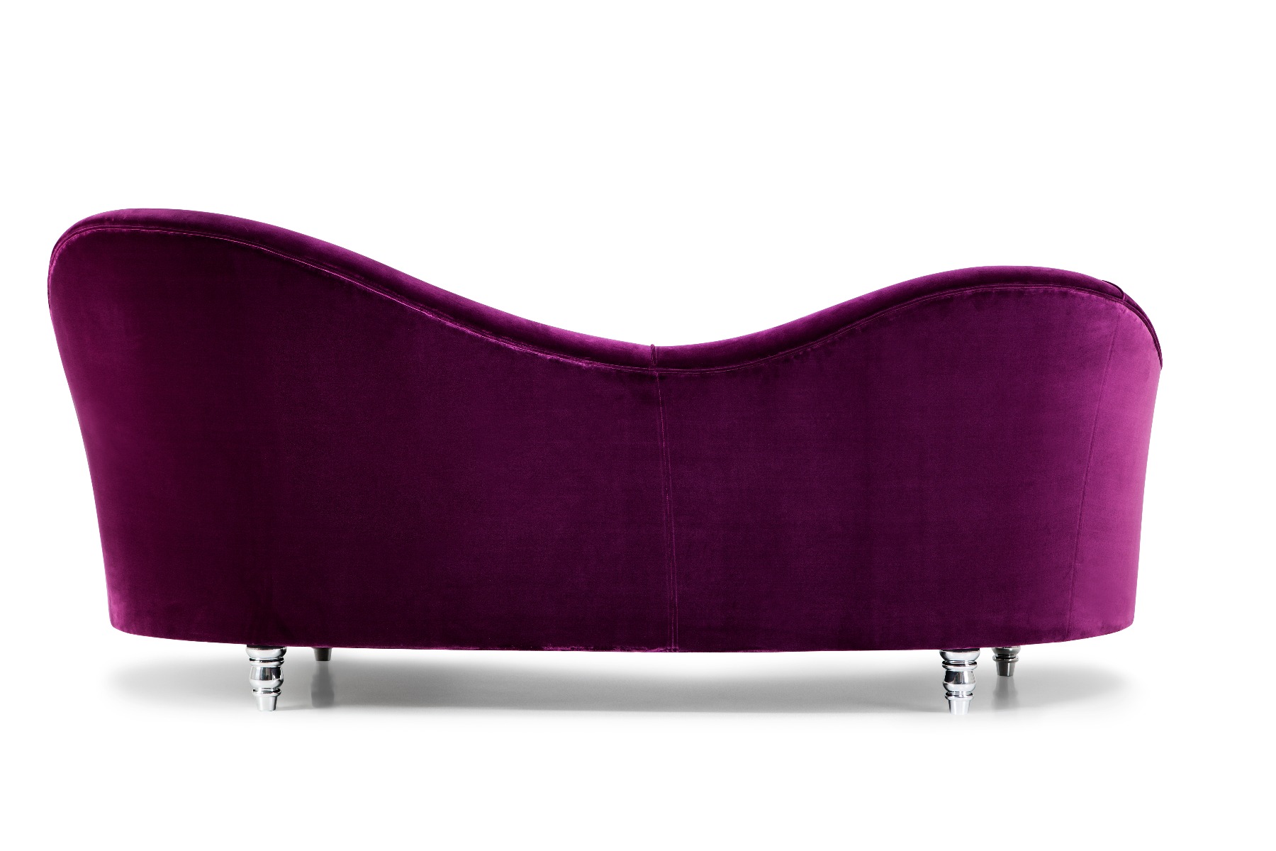 Luxury purple velvet Rayman sofa by Luxuria London