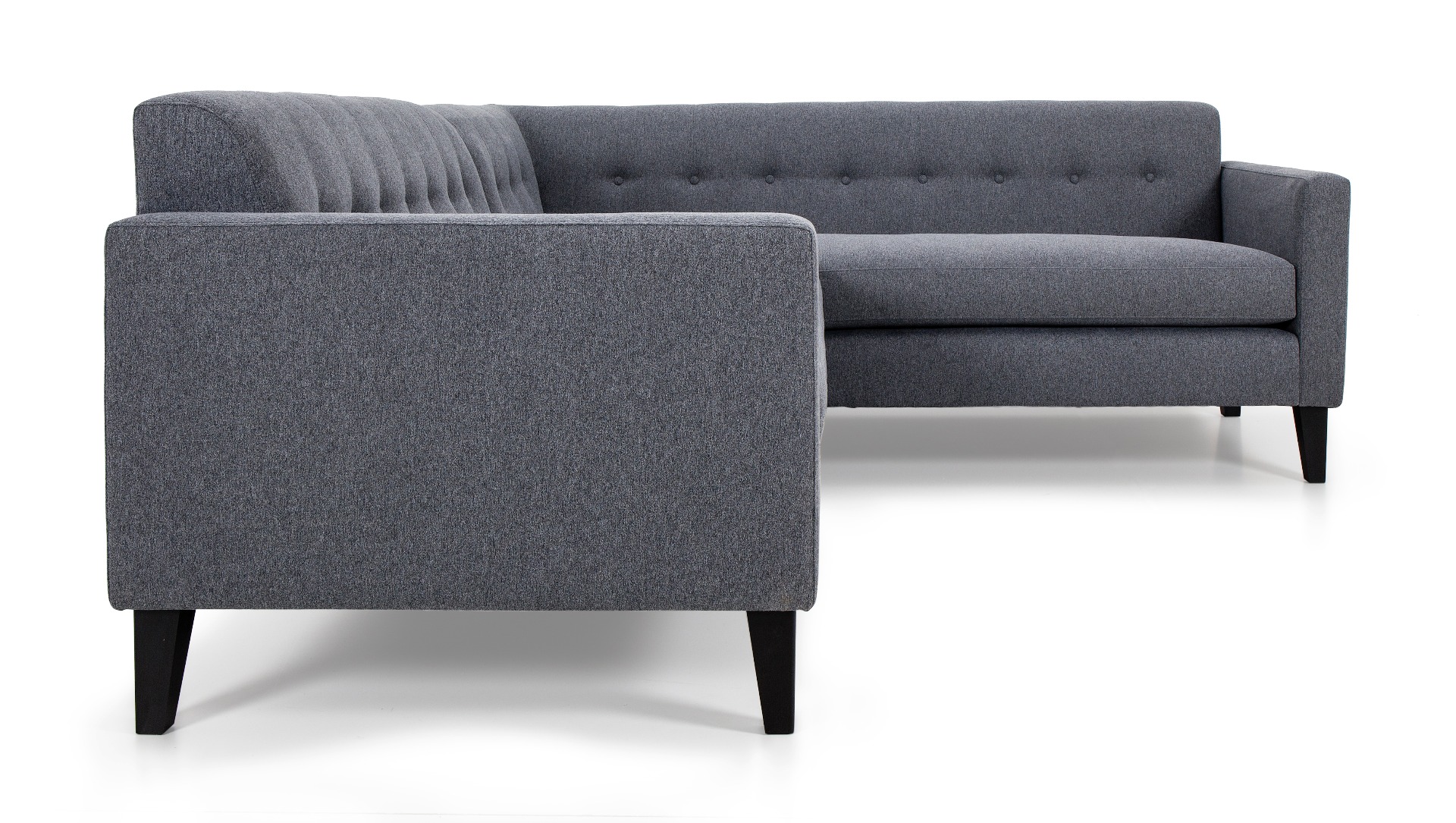 Luxury grey Meshal corner sofa by Luxuria London