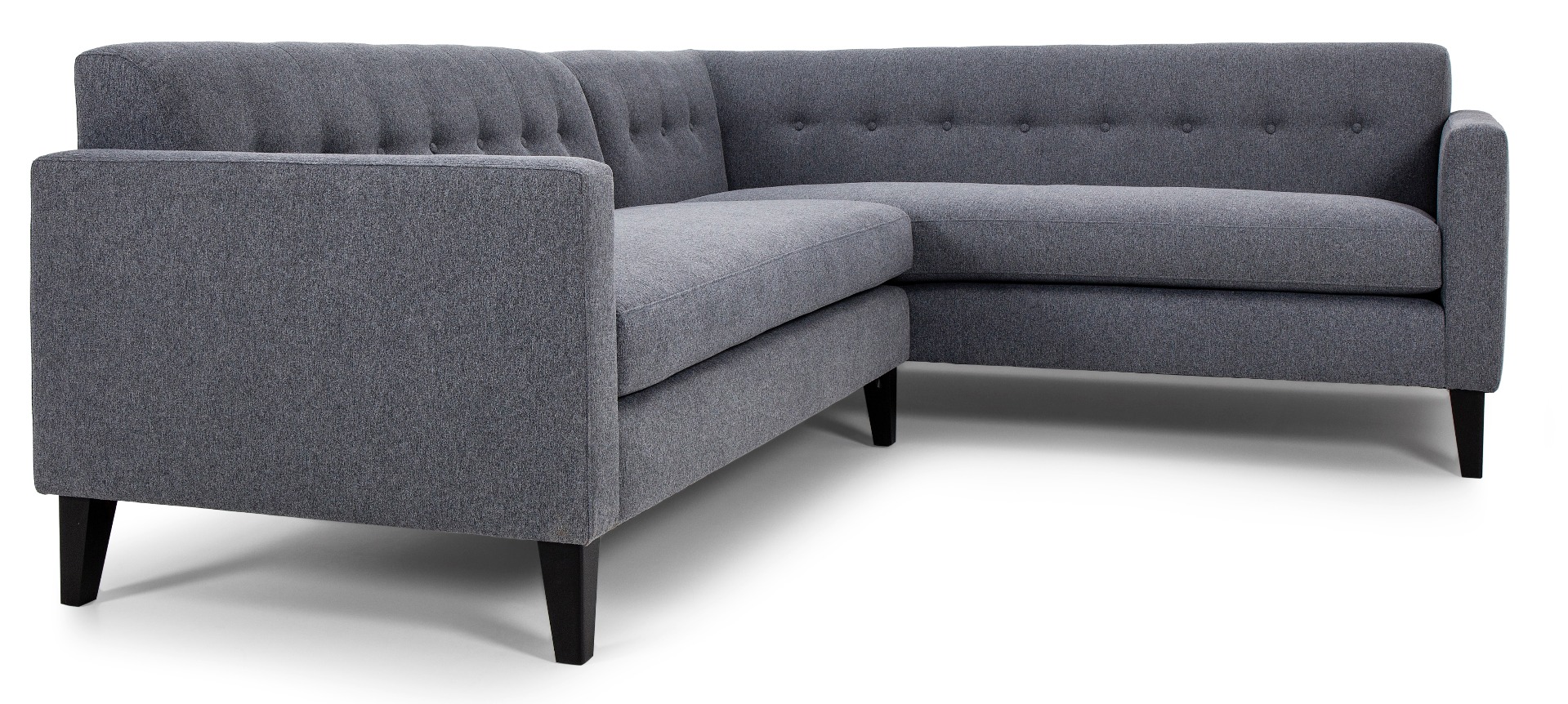 Luxury grey Meshal corner sofa by Luxuria London