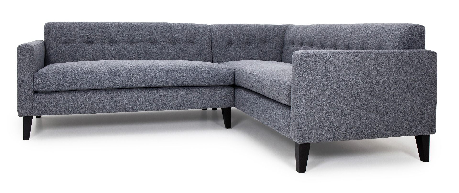 Luxury grey Meshal corner sofa by Luxuria London