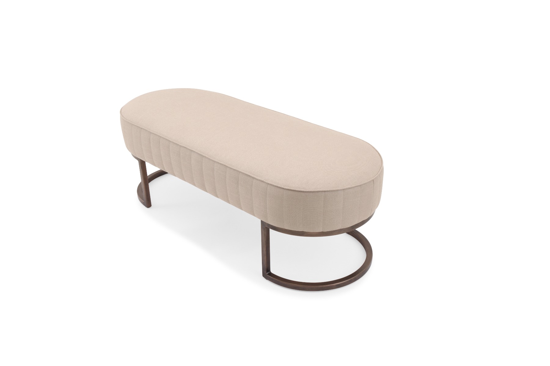Luxury Stanmore cream bench furniture by Luxuria London