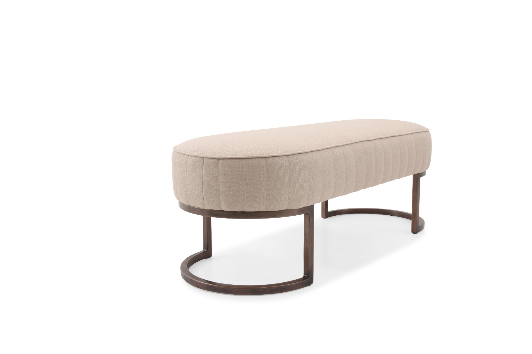Luxury Stanmore cream bench furniture by Luxuria London